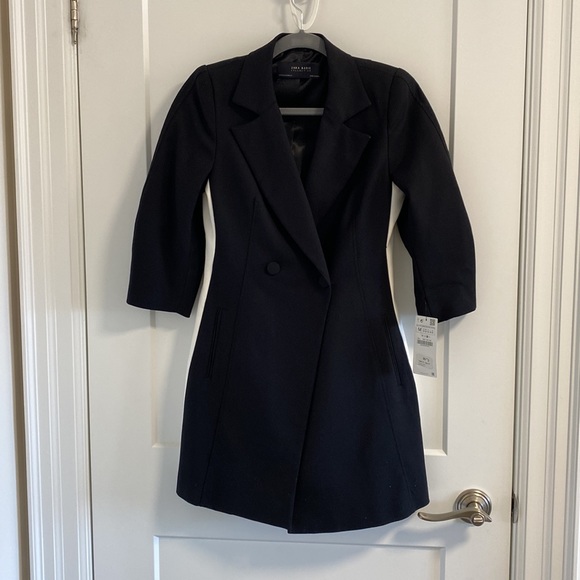 ZARA Blazer Dress with Stripe Detail, Medium (NWT) - Picture 5 of 12